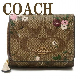 コーチ COACH 財布 レディース 三つ折り財布 レディース フローラル 花 6864IME7V ブランド 人気