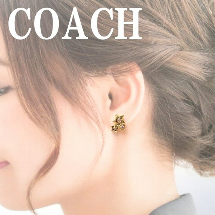 楽天市場】コーチ COACH ピアス ラインストーン ワイルドフラワー 花 