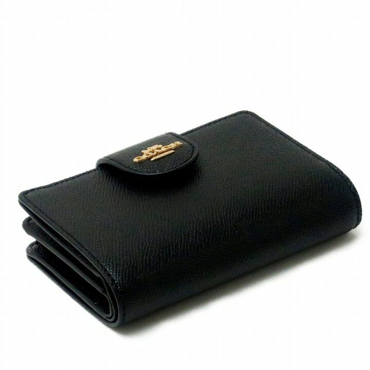 楽天市場】コーチ COACH 財布 二つ折り財布 レディース ロゴ ブラック  