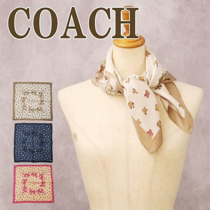 楽天市場】コーチ COACH スカーフ レディース シルク ピンク 花 