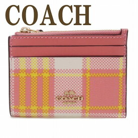 コーチ COACH 財布 レディース キーケース キーリング コインケース カードケース 定期入れ 小銭入れ チェック ピンク C8684IMTVT 【ネコポス】 ブランド 人気