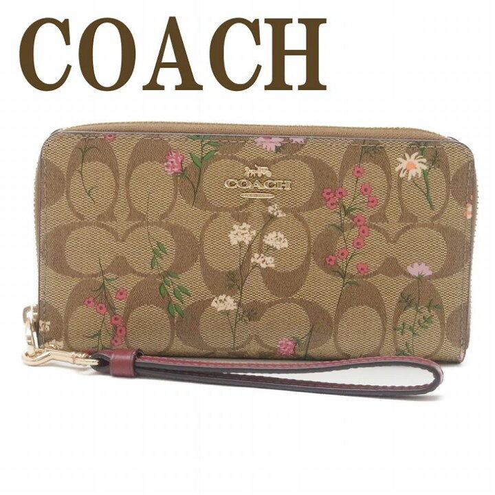 楽天市場】コーチ COACH 財布 レディース 長財布 花 ストラップ 