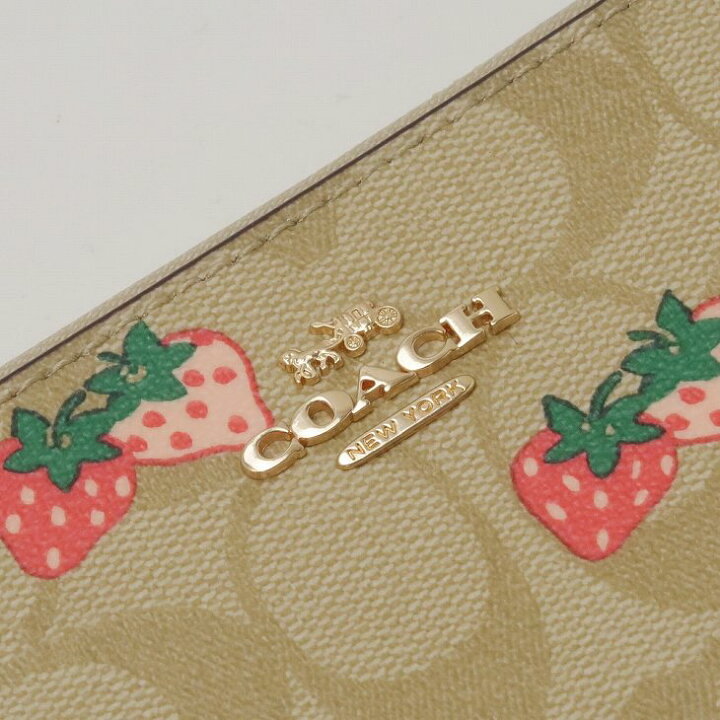 楽天市場】コーチ COACH 財布 レディース 長財布 いちご イチゴ 
