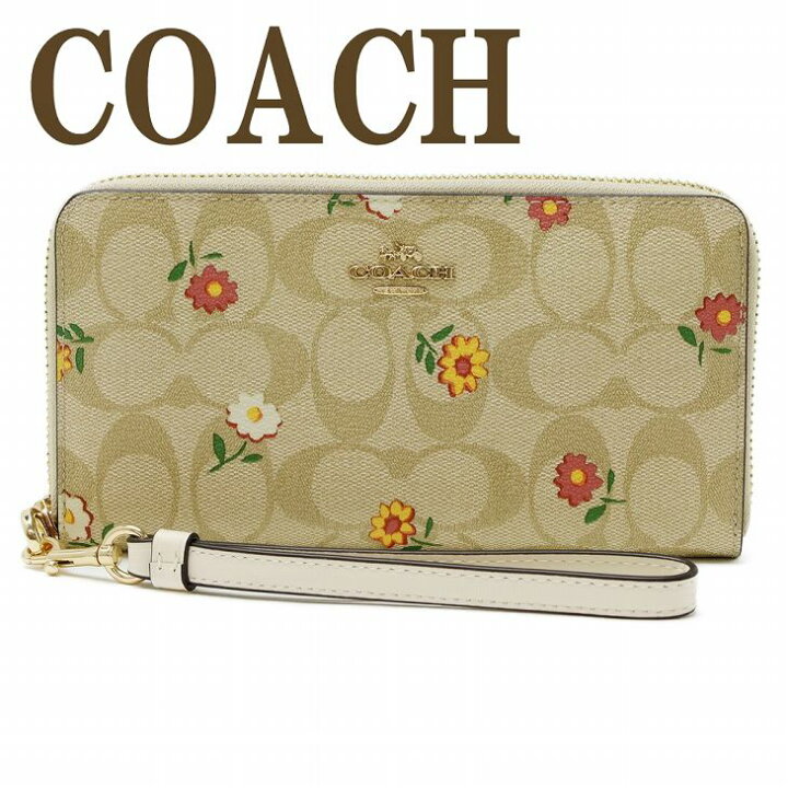 楽天市場】コーチ COACH 財布 レディース 長財布 花 ストラップ  
