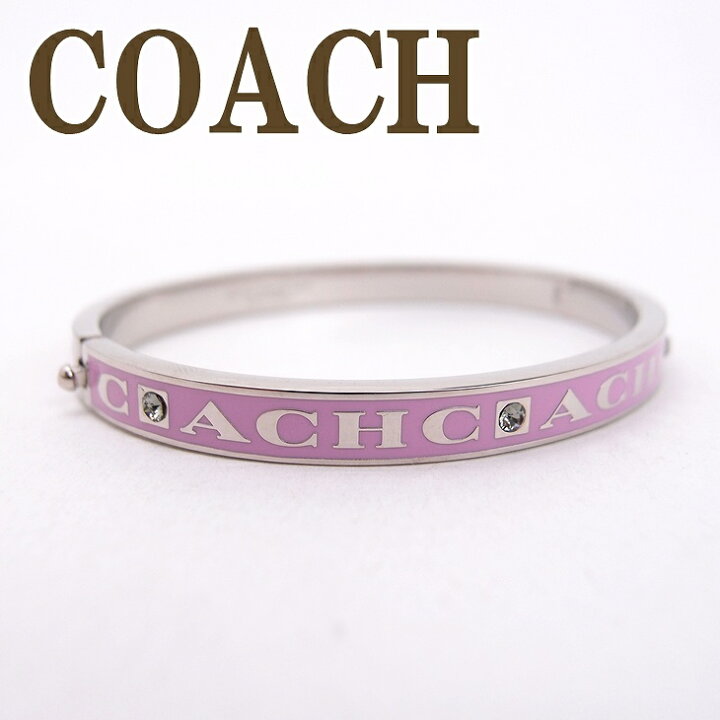 楽天市場】コーチ ブレスレット COACH バングル シグネチャー ピンク 
