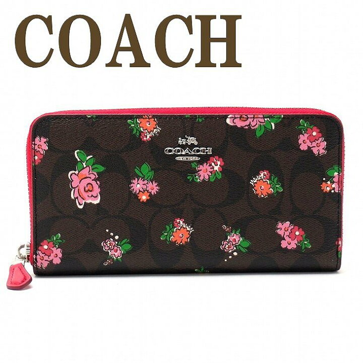 楽天市場】コーチ 財布 COACH レディース 長財布 花柄 ラウンド 