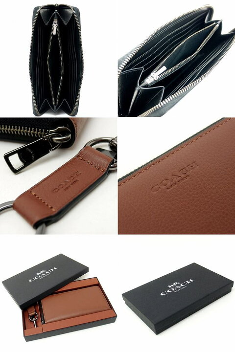 楽天市場】コーチ 財布 メンズ COACH 長財布 キーリング キーホルダー 