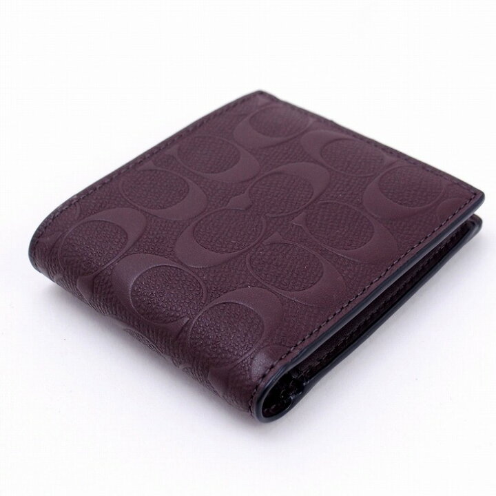楽天市場 コーチ 財布 メンズ Coach 二つ折り財布 レザー 小銭入れ付 シグネチャー mah ブランド 人気 誕生日 プレゼント ギフト 彼氏 男性 父の日 贅沢屋