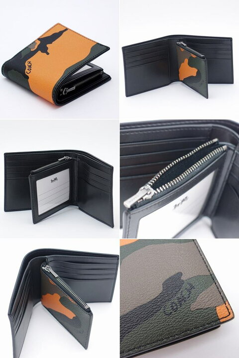楽天市場】コーチ COACH 財布 メンズ 二つ折り財布 迷彩柄 
