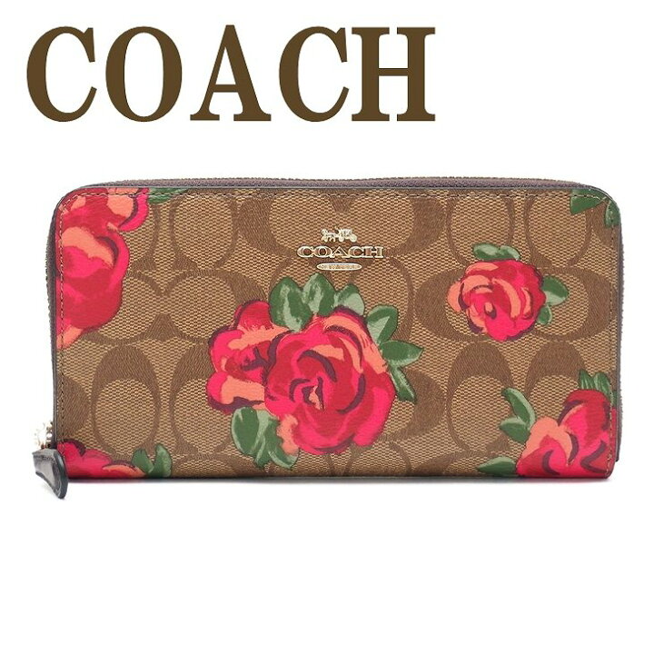 楽天市場】コーチ COACH 財布 レディース 長財布 花柄 ラウンド 