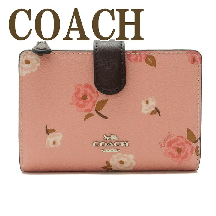 楽天市場】コーチ COACH 財布 二つ折り財布 レディース 花柄 ピンク  