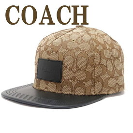 コーチ COACH 帽子 メンズ ぼうし キャップ ベースボールキャップ ハット つば付 ロゴ シグネチャー レザー 68861KHA ブランド 人気