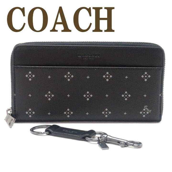 楽天市場】コーチ COACH 財布 メンズ 長財布 キーリング キーホルダー 