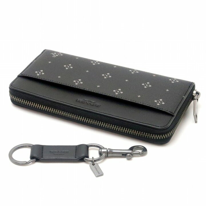 楽天市場】コーチ COACH 財布 メンズ 長財布 キーリング キーホルダー 