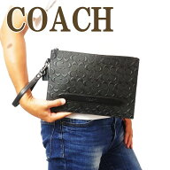 コーチ COACH バッグ セカンドバッグ クラッチバッグ ポーチ セカンドポーチ シグネチャー 75914QBBK ブ…