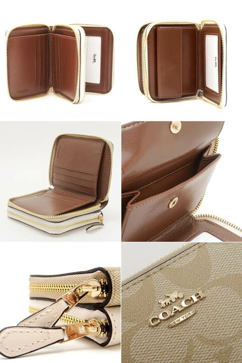 楽天市場】コーチ 財布 COACH 二つ折り 財布 ダブルファスナー  
