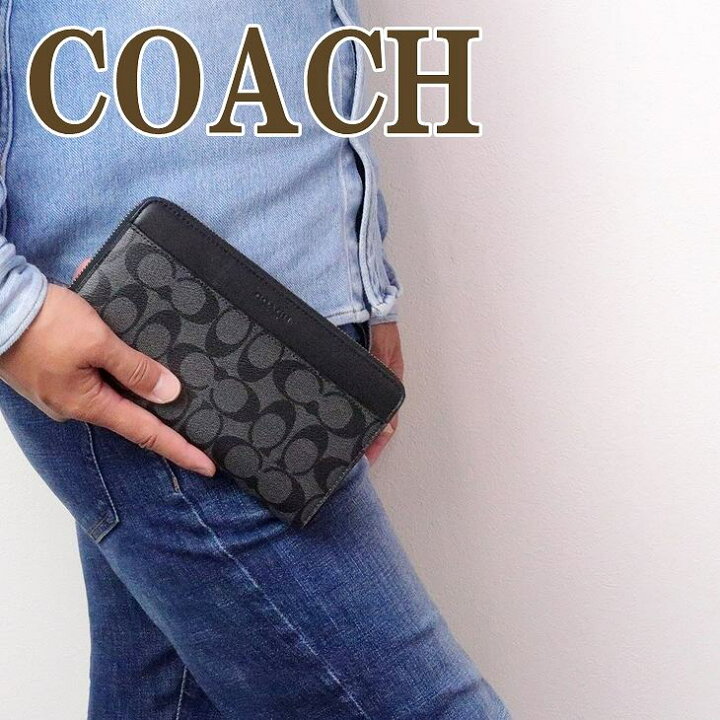 楽天市場】コーチ 財布 COACH メンズ 長財布 パスポートケース 