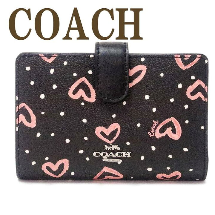 楽天市場】コーチ COACH 財布 レディース 二つ折り財布 ハート 水玉 