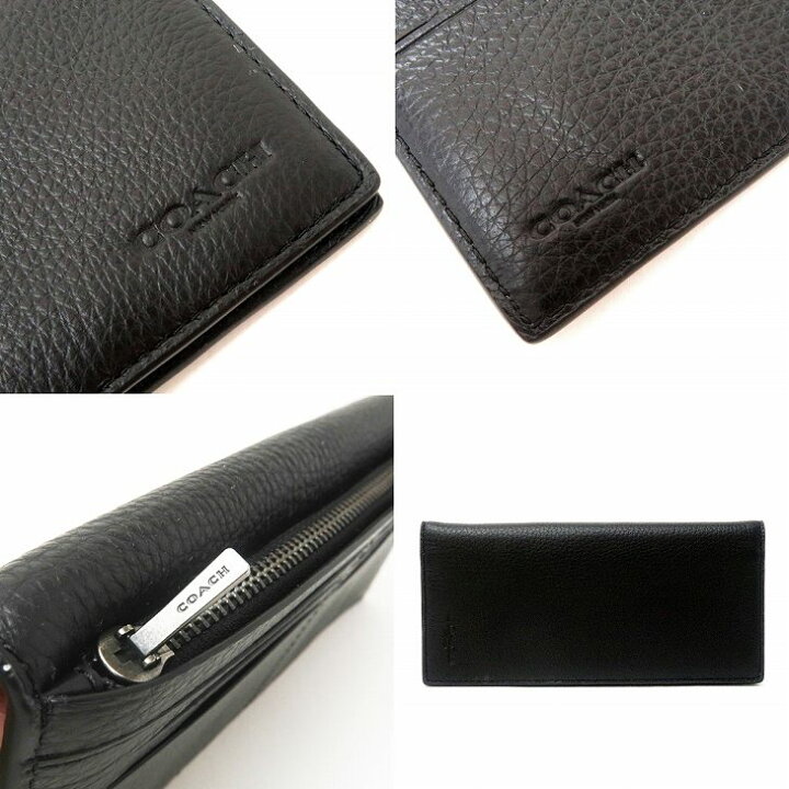 楽天市場】コーチ COACH 財布 メンズ 長財布 二つ折り 本革 レザー 長 