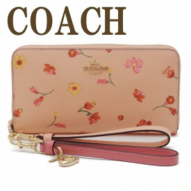 コーチ COACH 財布 レディース 長財布 花 ストラップ 限定ギフトセット ピンク C9714IMSMX ブランド 人気