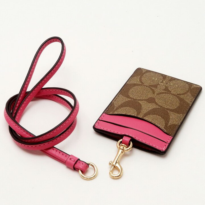 楽天市場】コーチ COACH カードケース レディース ネックストラップ ID 