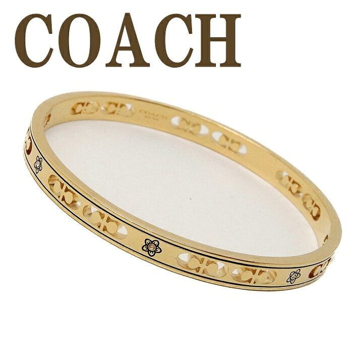 楽天市場 コーチ Coach ブレスレット バングル ロゴ ラインストーン 花 1693gld ネコポス ブランド 人気 贅沢屋