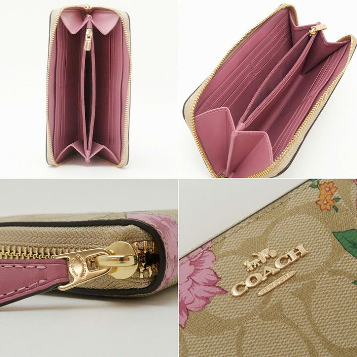 楽天市場】コーチ COACH 財布 レディース 長財布 花柄 ラウンド 