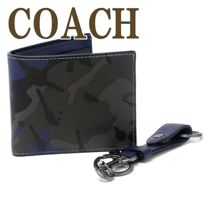 楽天市場】コーチ COACH 財布 メンズ 二つ折り財布 キーリング 