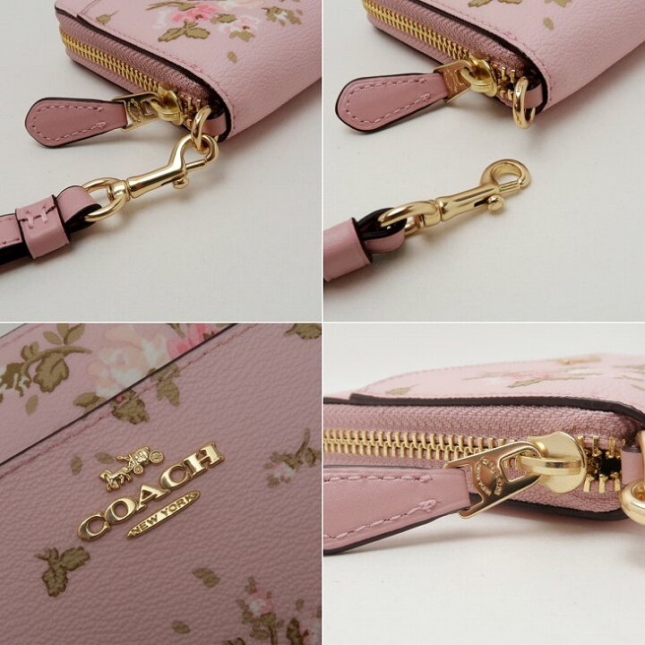楽天市場】コーチ COACH 財布 レディース 長財布 花柄 ストラップ 