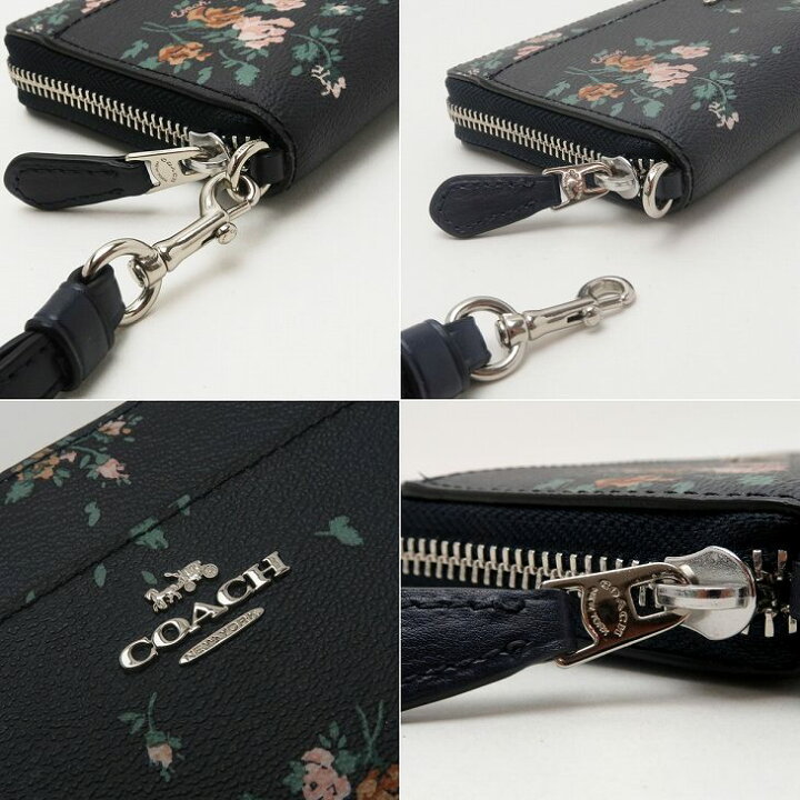 楽天市場】コーチ COACH 財布 レディース 長財布 花柄 ストラップ 