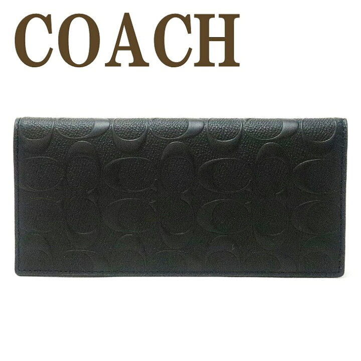 楽天市場】コーチ COACH 財布 メンズ 長財布 二つ折り 本革 レザー 長  
