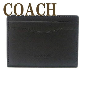 コーチ COACH カードケース メンズ IDケース パスケース 定期入れ マグネット レザー ブラック 黒 91661QBBK 【ネコポス】 ブランド 人気