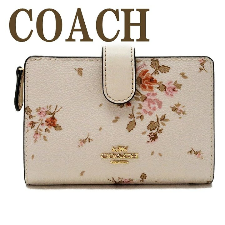 楽天市場】コーチ COACH 財布 レディース 二つ折り財布 花柄 レザー  