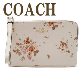 コーチ COACH ポーチ レディース 財布 ハンドポーチ スマホケース リストレット レザー 花柄 ピンク 91781IMCAH 【ネコポス】 ブランド 人気