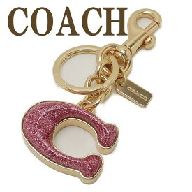 コーチ キーホルダー COACH キーリング ピンク Cロゴ グリッター 1618IMROS 【ネコポス】 ブランド 人気