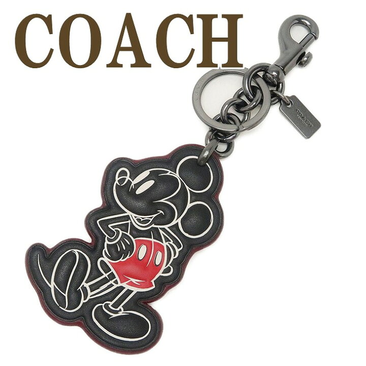 楽天市場 コーチ キーホルダー Coach キーリング ディズニー ミッキー 限定品 ブラック 黒 594bkblk ネコポス ブランド 人気 贅沢屋