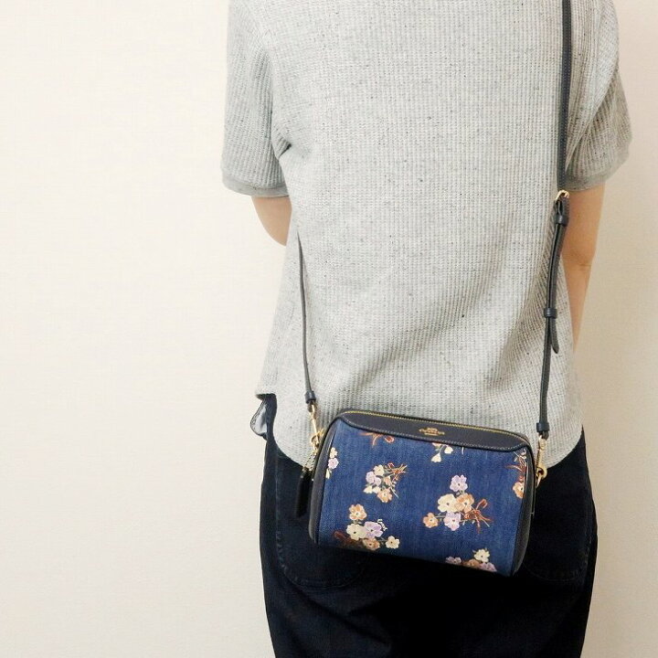 楽天市場 コーチ Coach バッグ レディース ショルダーバッグ 斜め掛け 花 フローラル デニム imdei ブランド 人気 贅沢屋