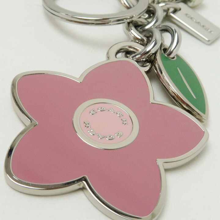 楽天市場 コーチ Coach キーホルダー レディース キーリング バッグチャーム 花 桜 ピンク svro ネコポス ブランド 人気 贅沢屋