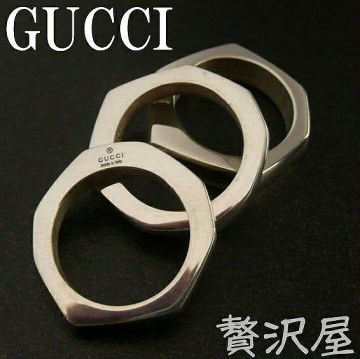 楽天市場】グッチ GUCCI 指輪 リング シルバー925 3連リング GUCCI  