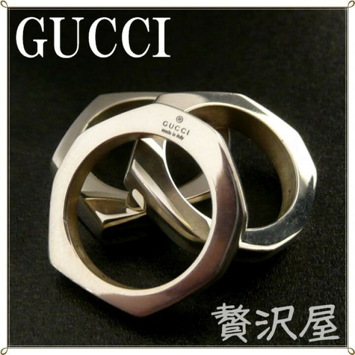 楽天市場】グッチ GUCCI 指輪 リング シルバー925 3連リング GUCCI 010699-09840-0006 : 贅沢屋