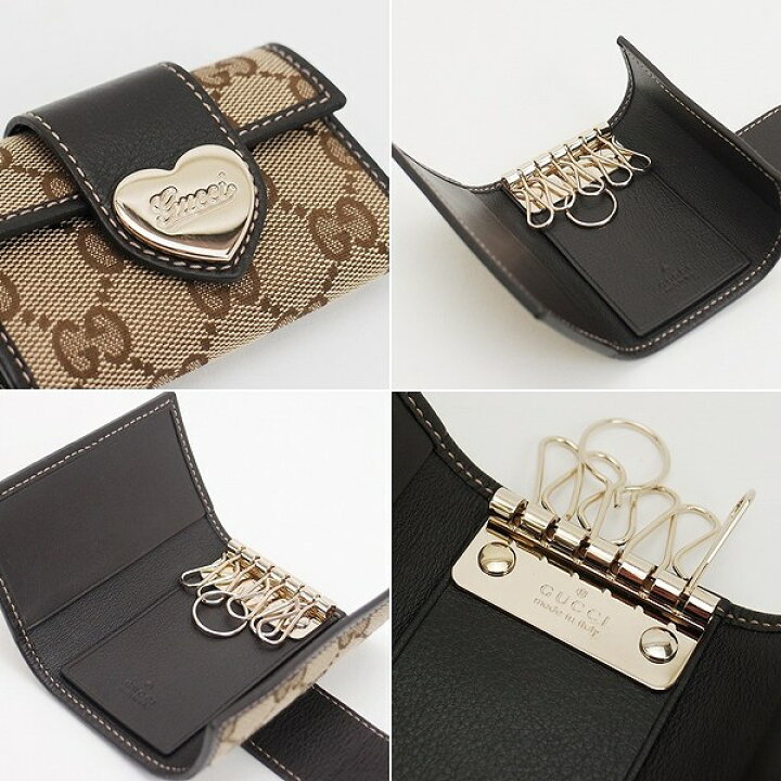 楽天市場】グッチ GUCCI キーケース GG 6連 ハート キーケース 203551 