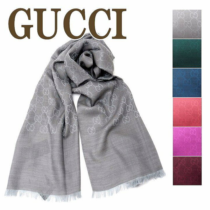 楽天市場 グッチ マフラー メンズ Gucci ストール レディース グッチ シルク混 大判マフラー ブランド 人気 贅沢屋