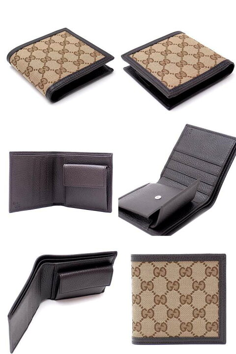 楽天市場】グッチ GUCCI 財布 二つ折り財布 メンズ 新作 小銭入れ付  