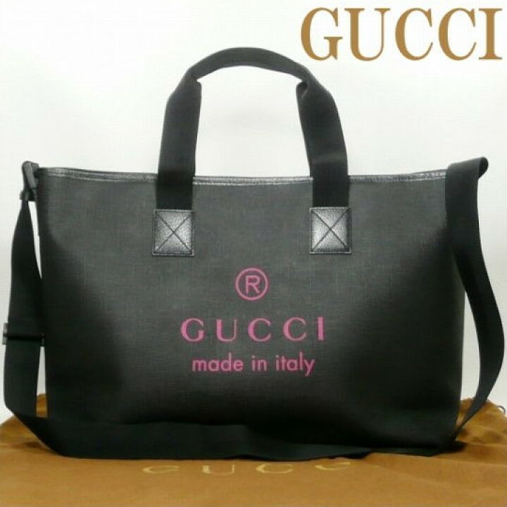 楽天市場】グッチ GUCCI バッグ トート made in italy ロゴ 2WAY 