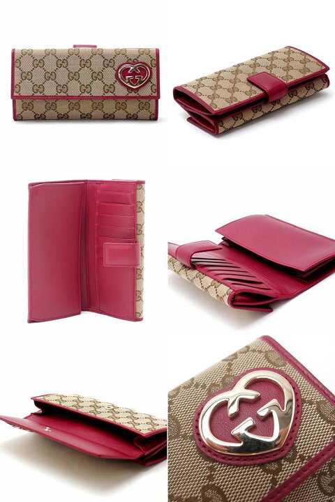 楽天市場 グッチ 財布 Gucci 長財布 レディース ハート Gg Fafxg 8658 ブランド 人気 贅沢屋