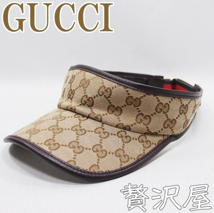 楽天市場】グッチ GUCCI 帽子 サンバイザー 新作 GUCCI 262020-FFKPG 