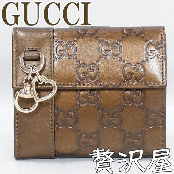 楽天市場】グッチGUCCI 財布 二つ折り財布 レディース 新作 グッチシマ 