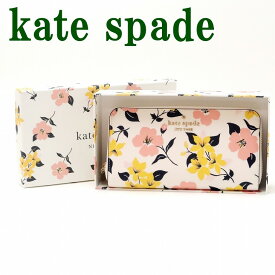 ケイトスペード 財布 Kate Spade 長財布 レディース 花 フローラル ラウンドファスナー 花 フローラル 箱 ボックス ギフトセット ピンク K7224-250 ブランド 人気