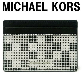 マイケルコース MICHAEL KORS メンズ カードケース 名刺入れ 定期券入れ パスケース チェック 36S0LGFD1R-WHTBK 【ネコポス】 ブランド 人気