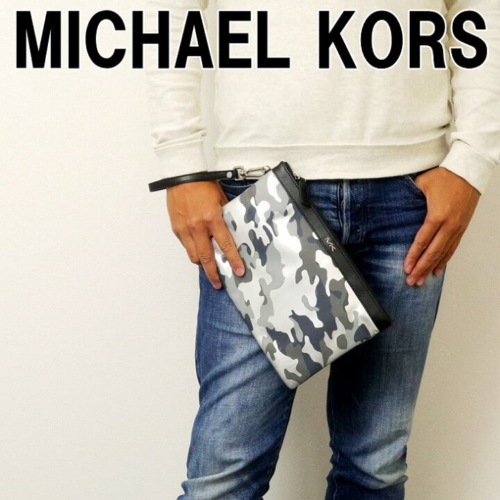 楽天市場】マイケルコース MICHAEL KORS バッグ メンズ クラッチバッグ 